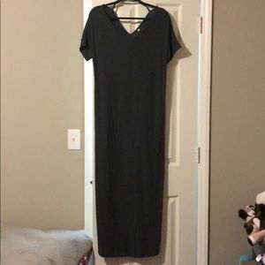 Gray t-shirt dress